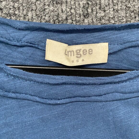 UMGEE Dress Womens XL Blue Patchwork Floral Long Sleeve Boho Casual Cottage Farm - Picture 6 of 8